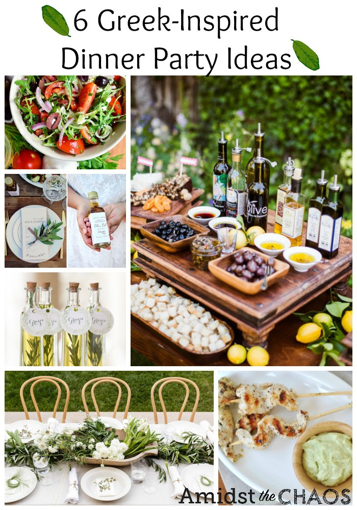 Themed Dinner Party Ideas
 Greek Inspired Dinner Party Ideas Amidst the Chaos