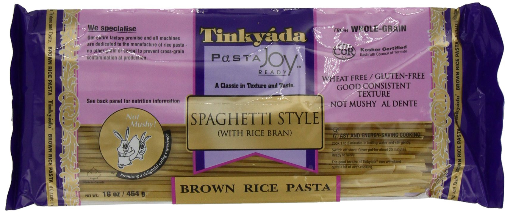 Tinkyada Brown Rice Pasta
 Amazon Tinkyada Brown Rice Pasta Penne 16 Ounce