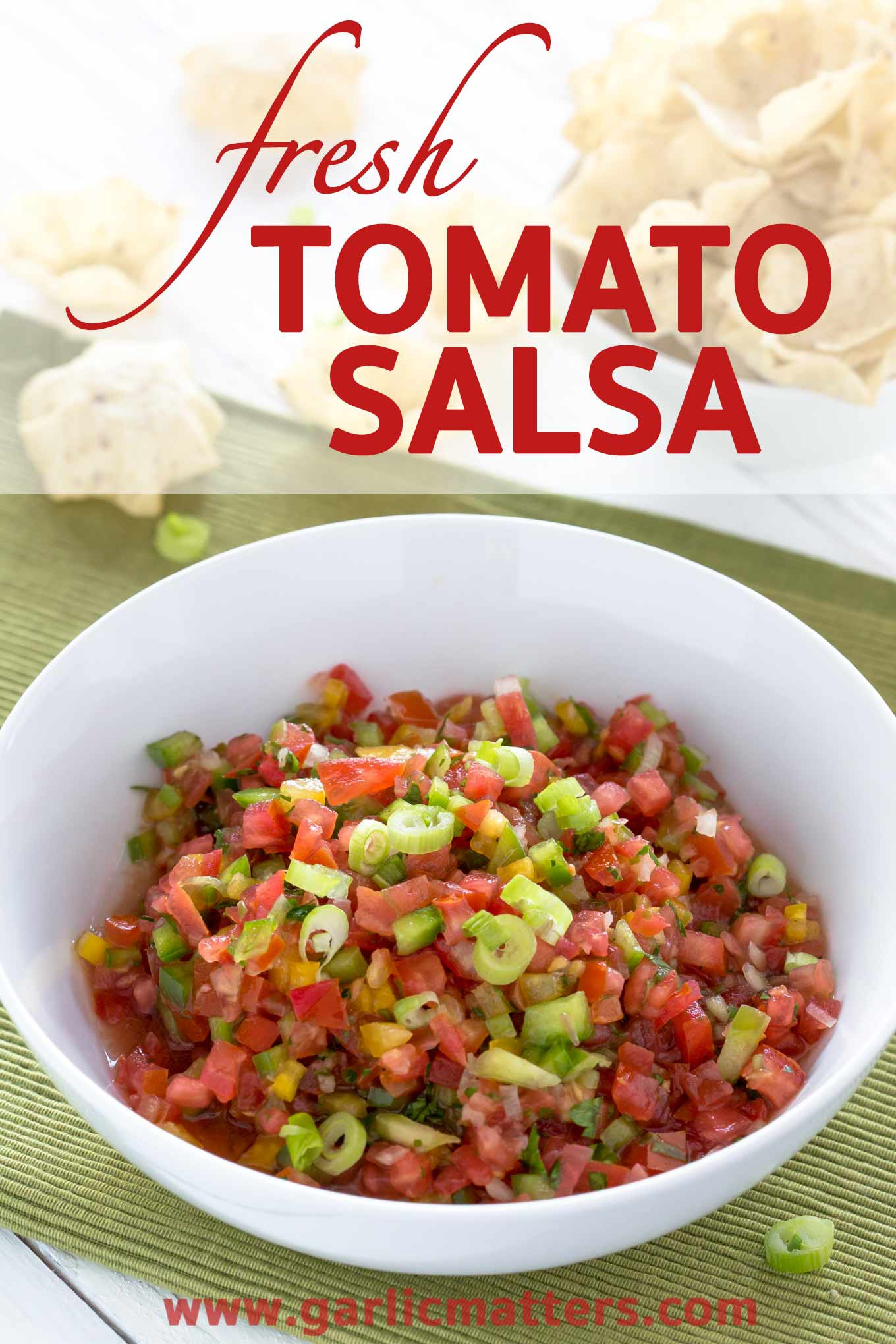 Tomato Salsa Recipe
 FRESH TOMATO SALSA
