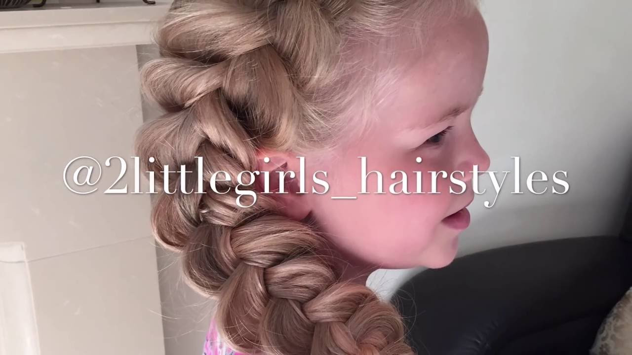 Two Little Girls Hairstyles
 Extra Big Dutch braid by Two Little Girls Hairstyles