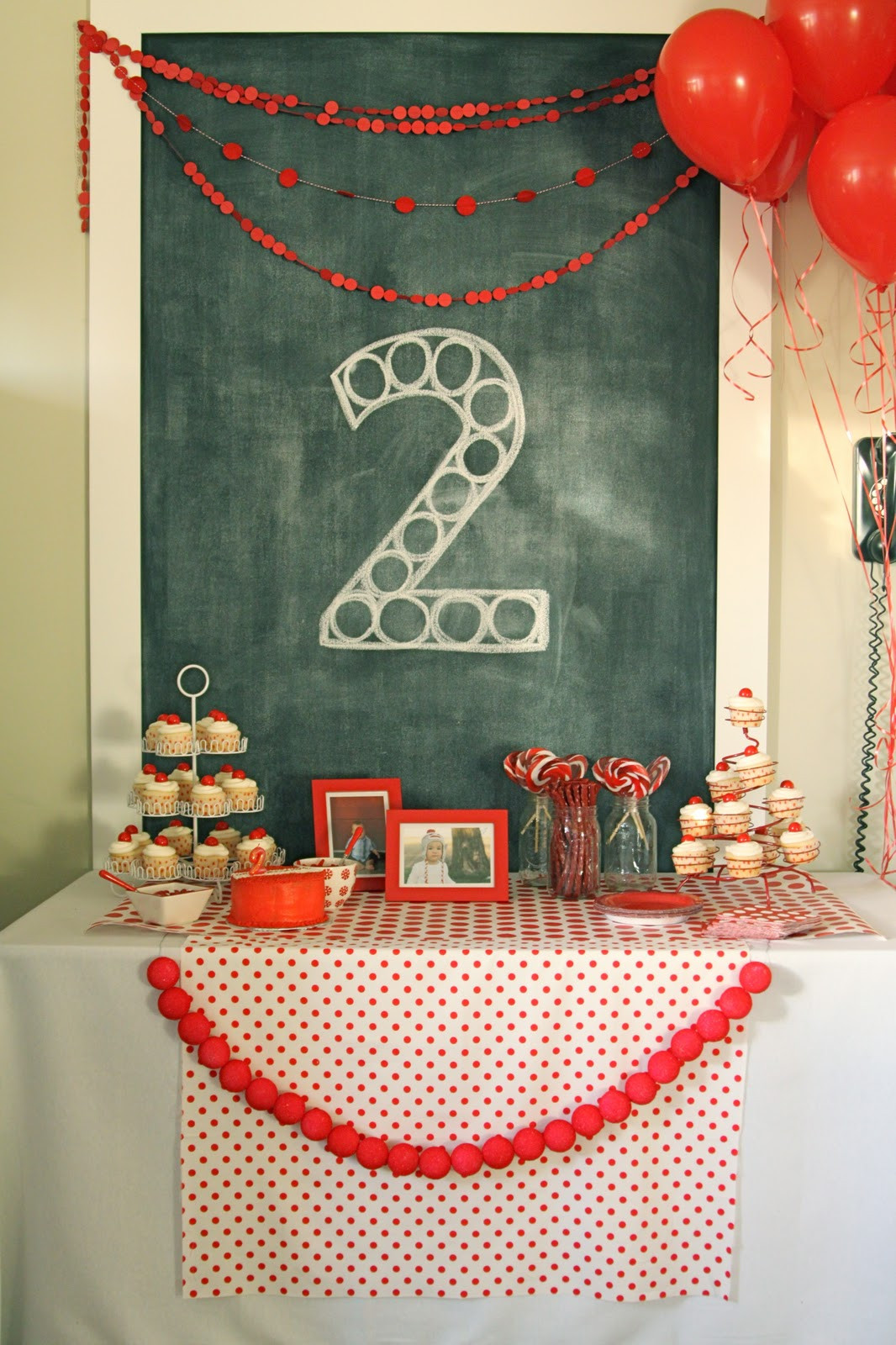 Two Years Old Birthday Party Ideas
 red ball party levi’s second birthday The Macs
