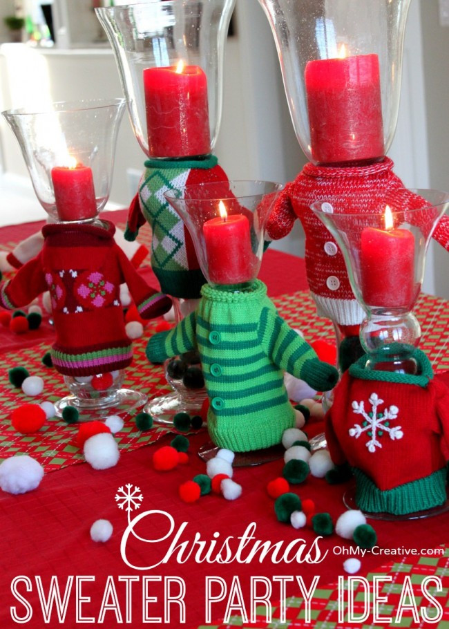 Ugly Christmas Sweater Party Decoration Ideas
 50 Ugly Christmas Sweater Party Ideas Oh My Creative