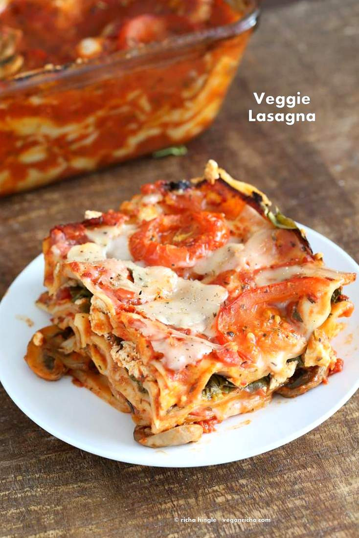 Vegetarian Lasagna Epicurious
 Easy Eggless Lasagna Recipe