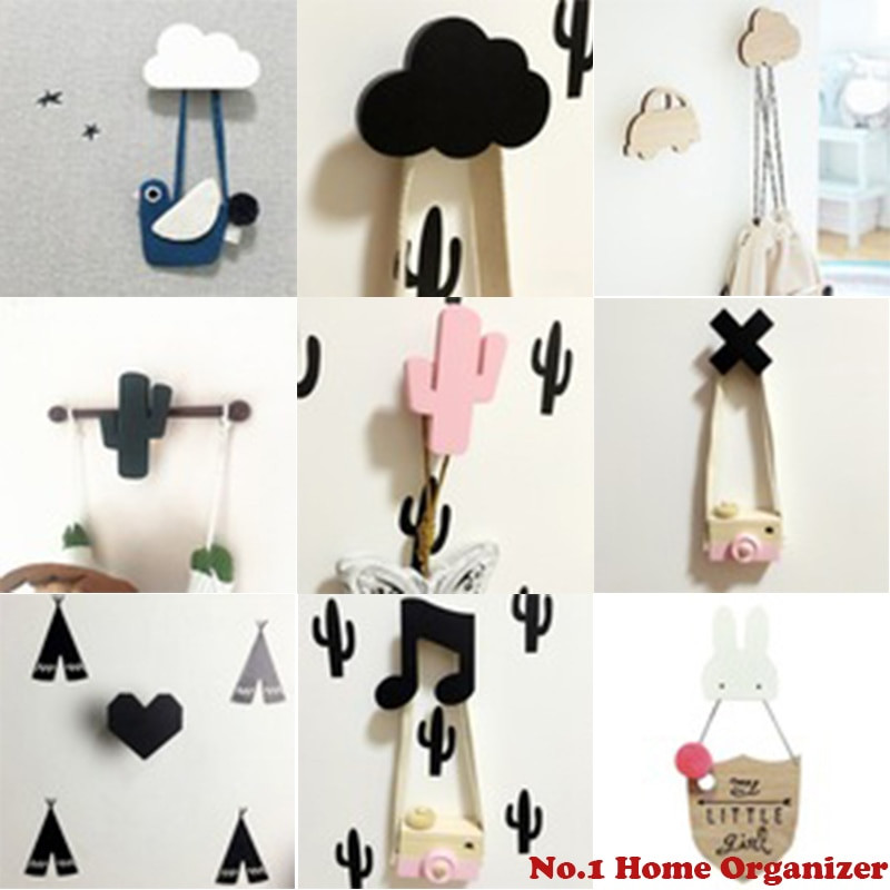 Wall Hooks For Kids Room
 Bunny Wooden Clothes Hook For Kids Room Wall Decorate