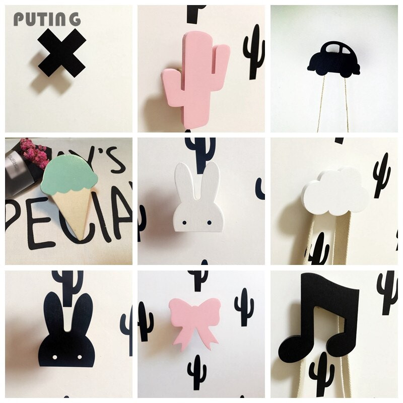 Wall Hooks For Kids Room
 Cute Bunny Wooden Clothes Hook For Kids Room Wall Decorate