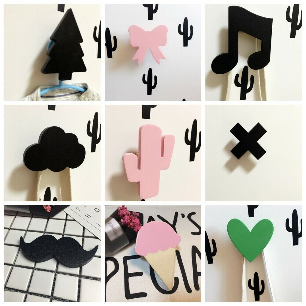 Wall Hooks For Kids Room
 Cute Wooden Clothes Hook For Kids Room Wall Decorate