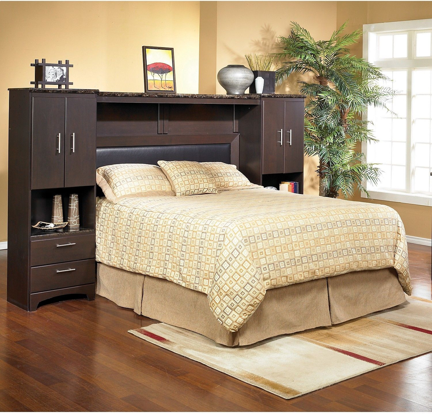 Wall Unit Bedroom Sets
 Oxford Queen Wall Bed with Piers