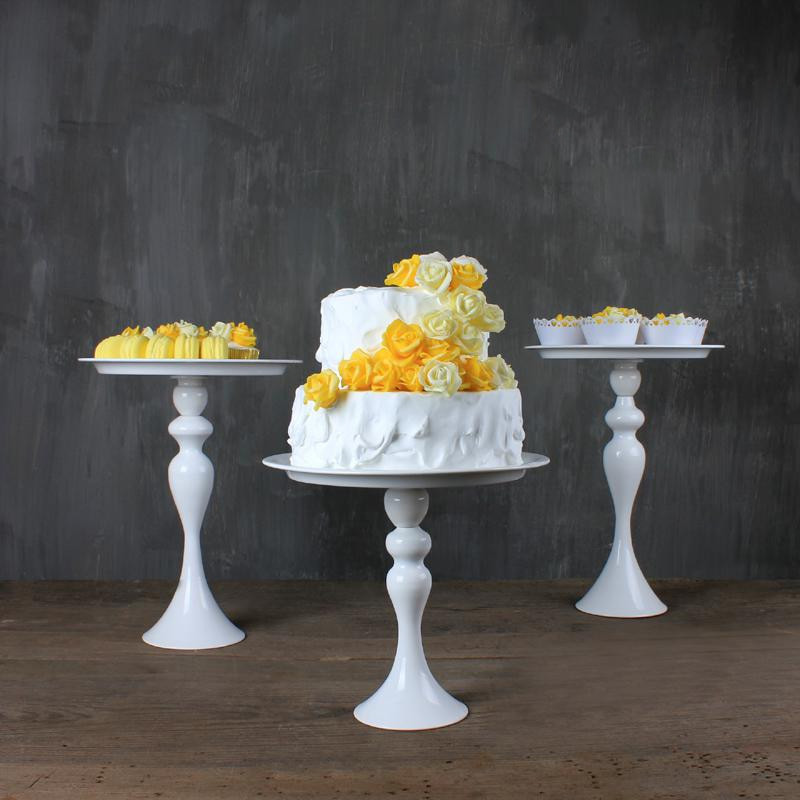 Wedding Cake Plate
 Wedding Cake Stand White Candy Fruit Plate Tall Cake