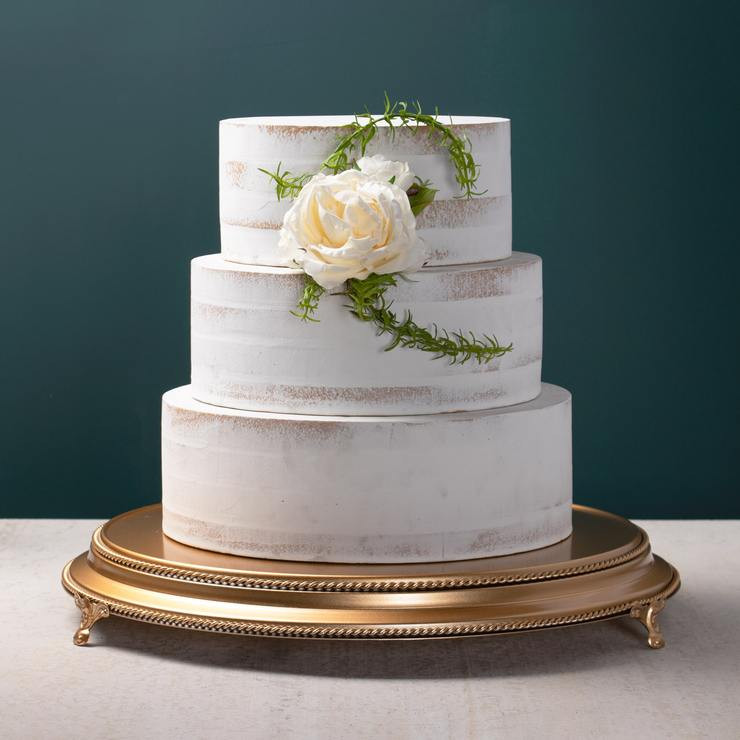Wedding Cake Plate
 18 Inch Round Wedding Cake Stand Plateau Gold – Amalfi Decor