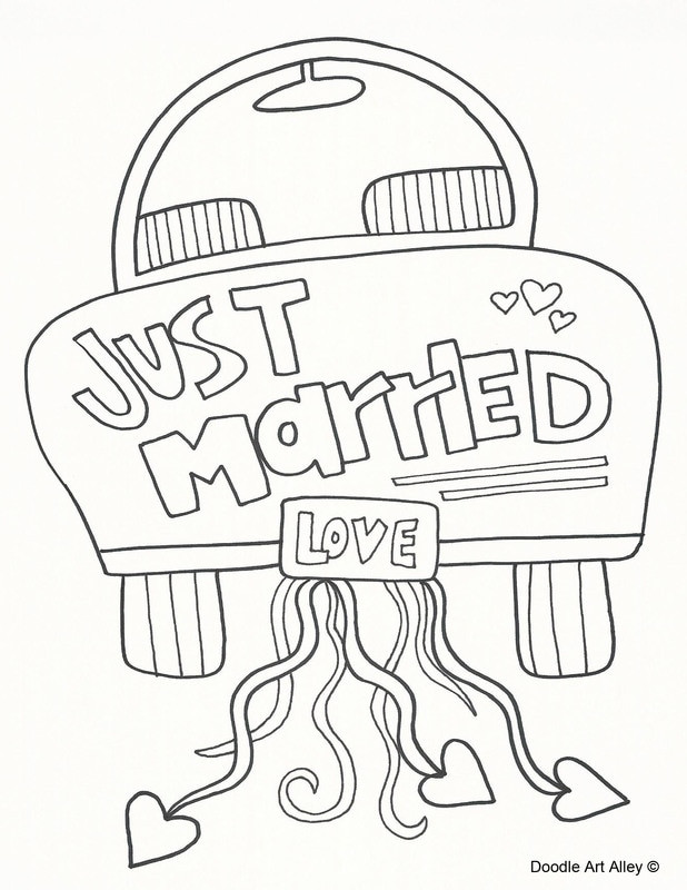 Wedding Color Pages
 Wedding Coloring Pages Doodle Art Alley