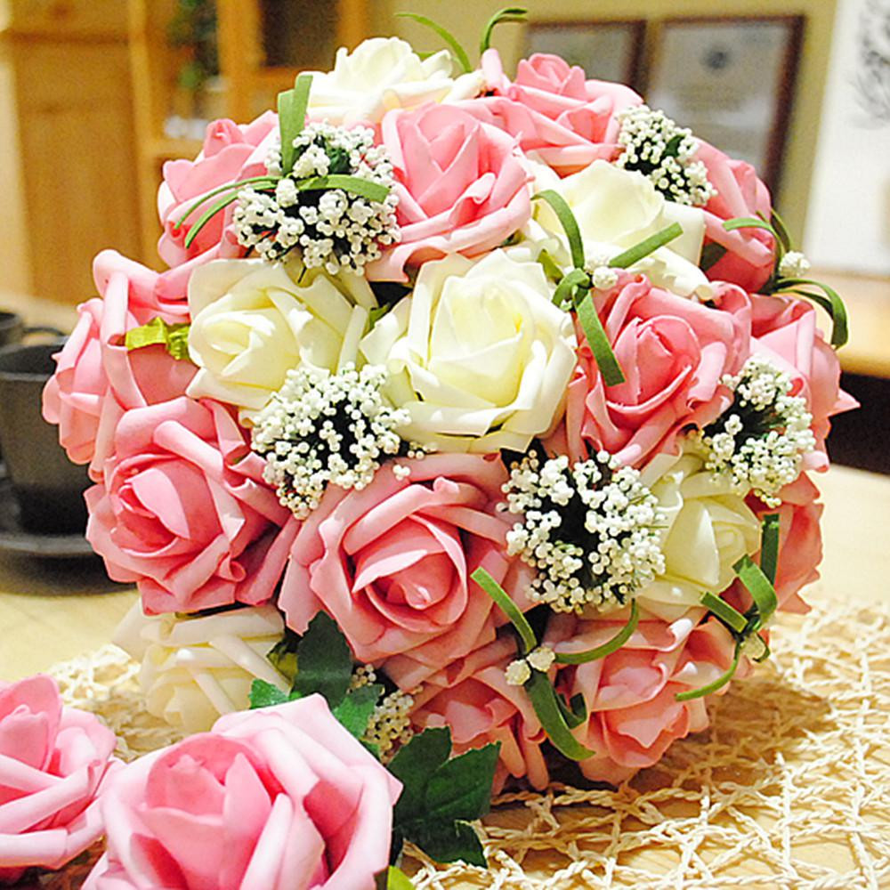 Wedding Flower Arrangements Online
 Wedding Centerpieces Bouquet Sweetheart Rose Silk Flower