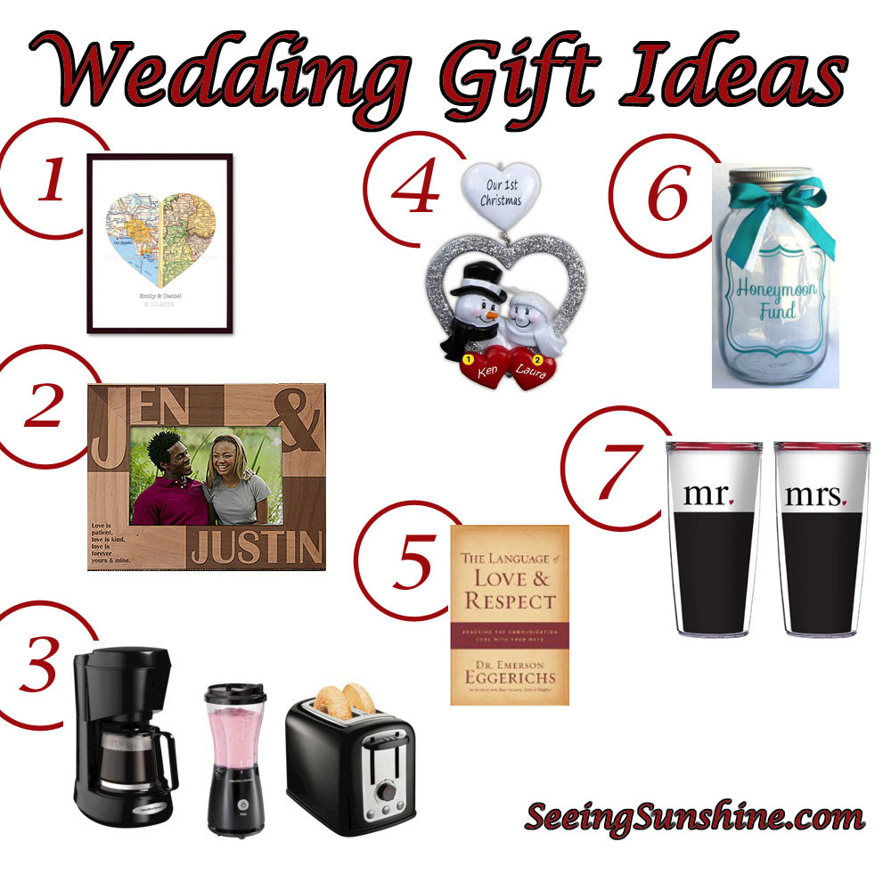 Wedding Gift Suggestions
 Wedding Gift Ideas Seeing Sunshine