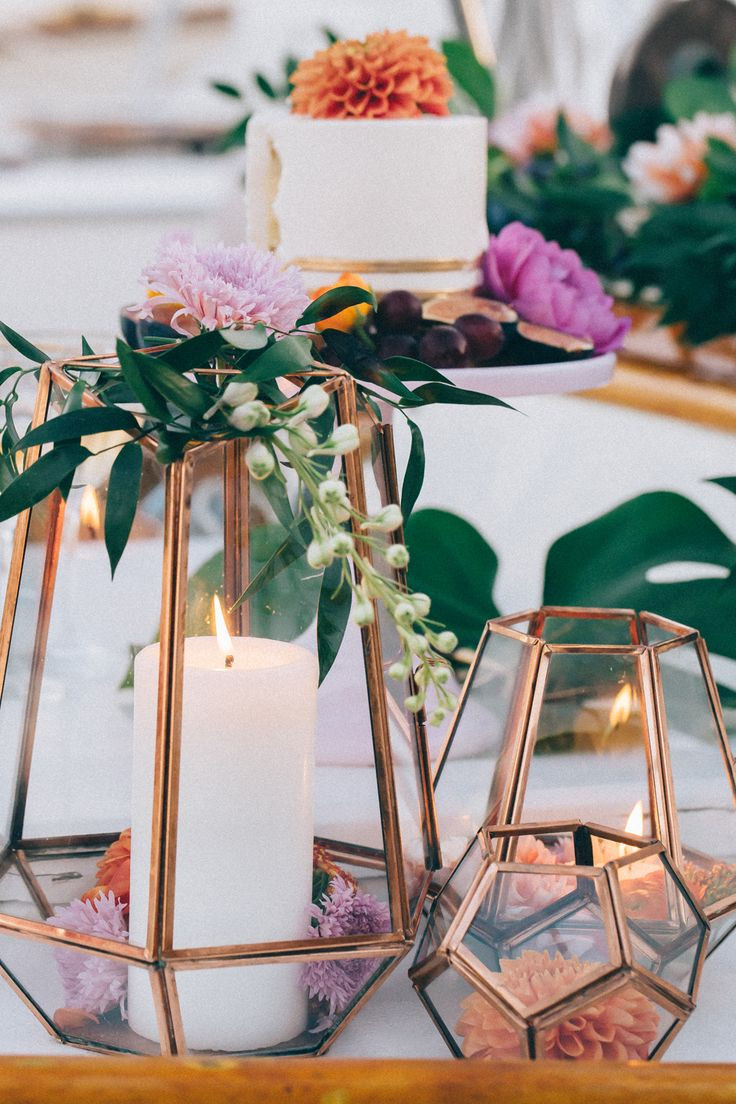 Wedding Table Decorations
 Ideas for Bronze Copper Wedding Table Decoration