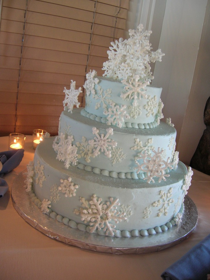 Winter Wonderland Wedding Cakes
 Beautiful Winter Wedding Cakes