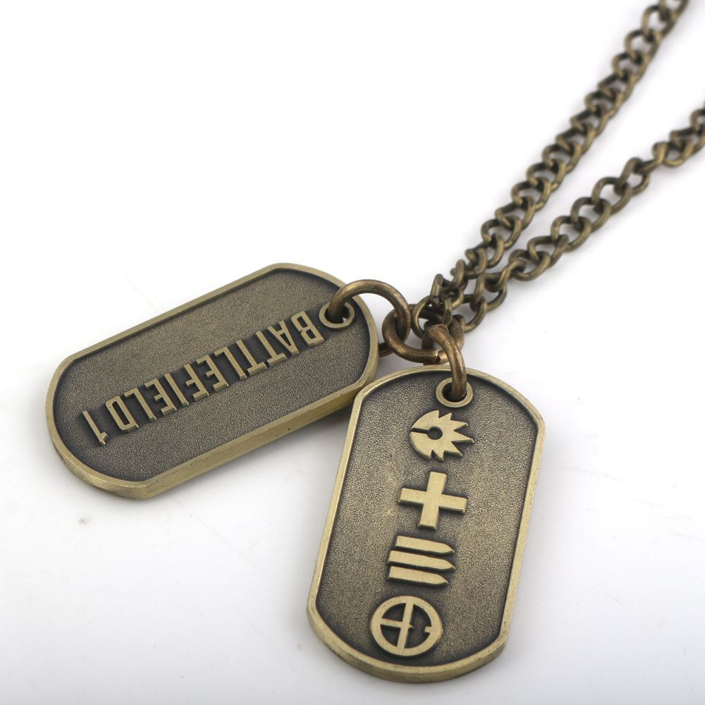 Women's Dog Tag Necklace
 BF4 Battlefield 4 Dog Tag badges Military Card Necklaces
