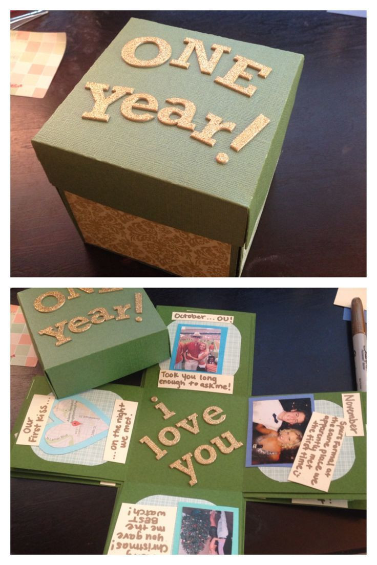 1 Year Anniversary Gift Ideas For Boyfriend
 Creative memory box for your Boyfriend