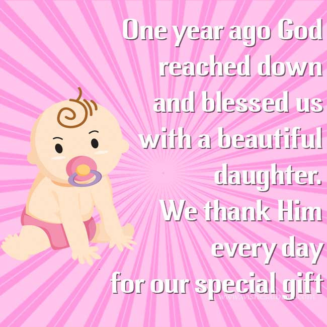 1 Year Old Birthday Quotes
 Happy 1st Birthday Wishes For Baby Girls and Boys