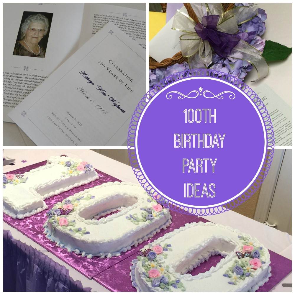 100th Birthday Decorations
 100th Birthday Party Ideas Celebrating 100 Years of Life