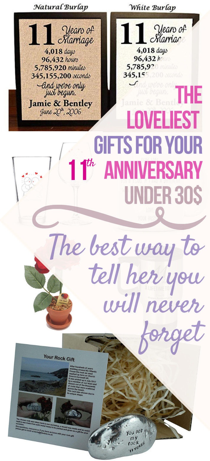 11Th Anniversary Gift Ideas For Her
 11th Anniversary Gifts for Her Under $30