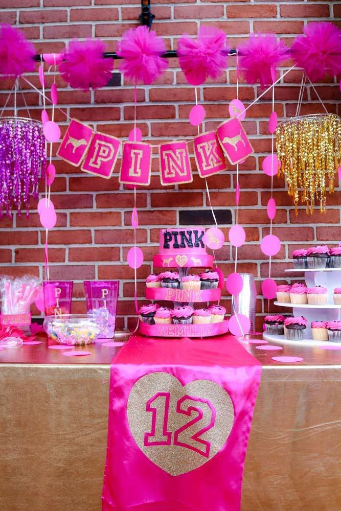 12 Year Old Birthday Party Ideas
 Aemilia s 12th Pink Birthday Party See more party ideas