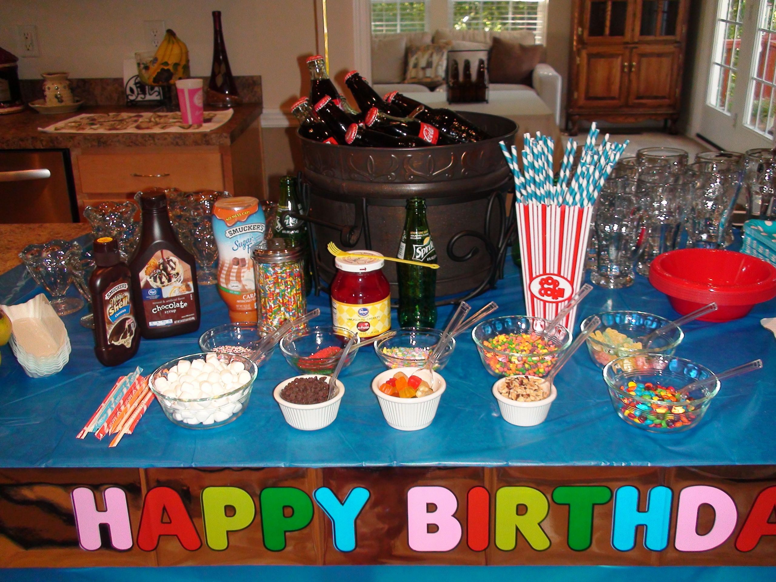 12 Year Old Birthday Party Ideas
 12 year old party root beer floats banana splits ice