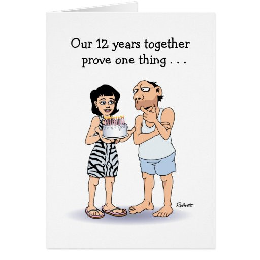 12Th Wedding Anniversary Quotes
 12th Wedding Anniversary Card Love