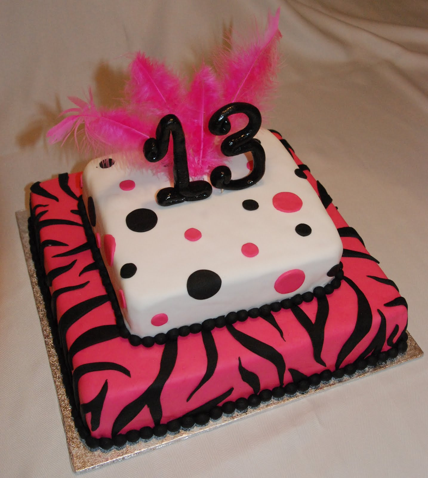 13 Birthday Cake
 Cake Creations by Trish 13th Birthday Cake