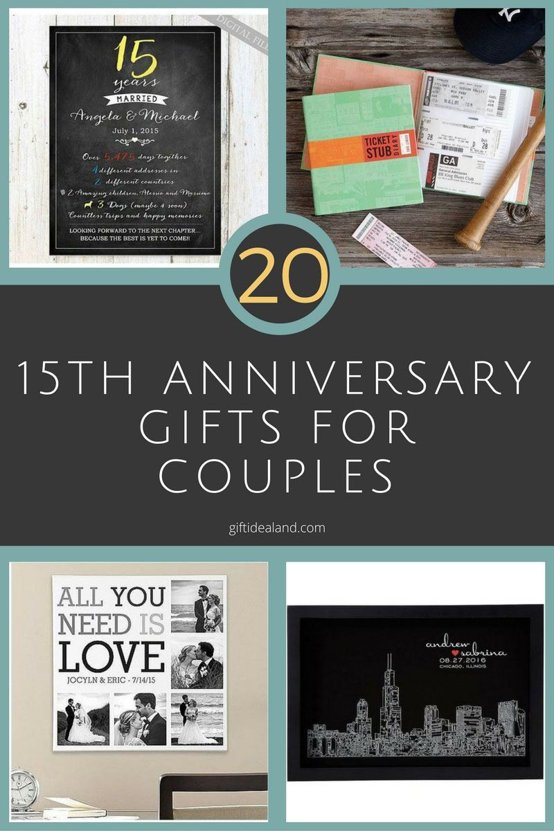 15 Year Anniversary Gift Ideas For Couples
 50 Good 15th Wedding Anniversary Gift Ideas For Him & Her