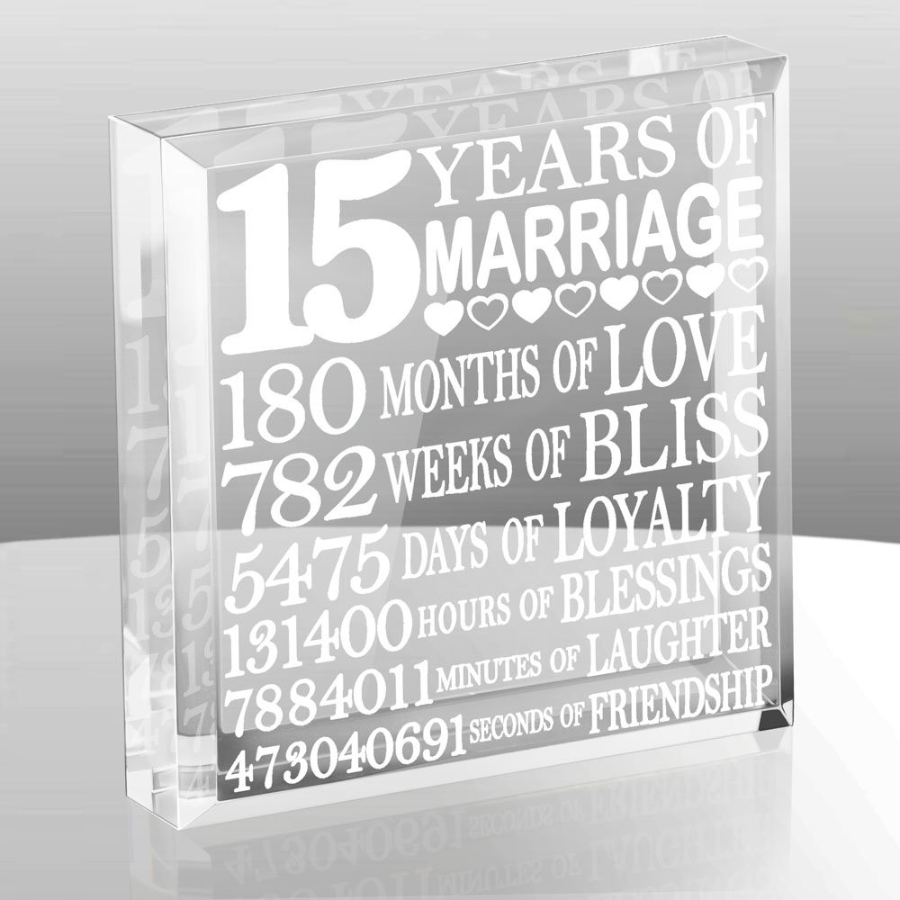 15Th Wedding Anniversary Gift Ideas For Him
 Wedding Anniversary Gift Ideas 15 Years
