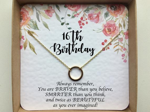 16Th Anniversary Gift Ideas
 16th birthday t girl Sweet 16 t Sweet 16 necklace