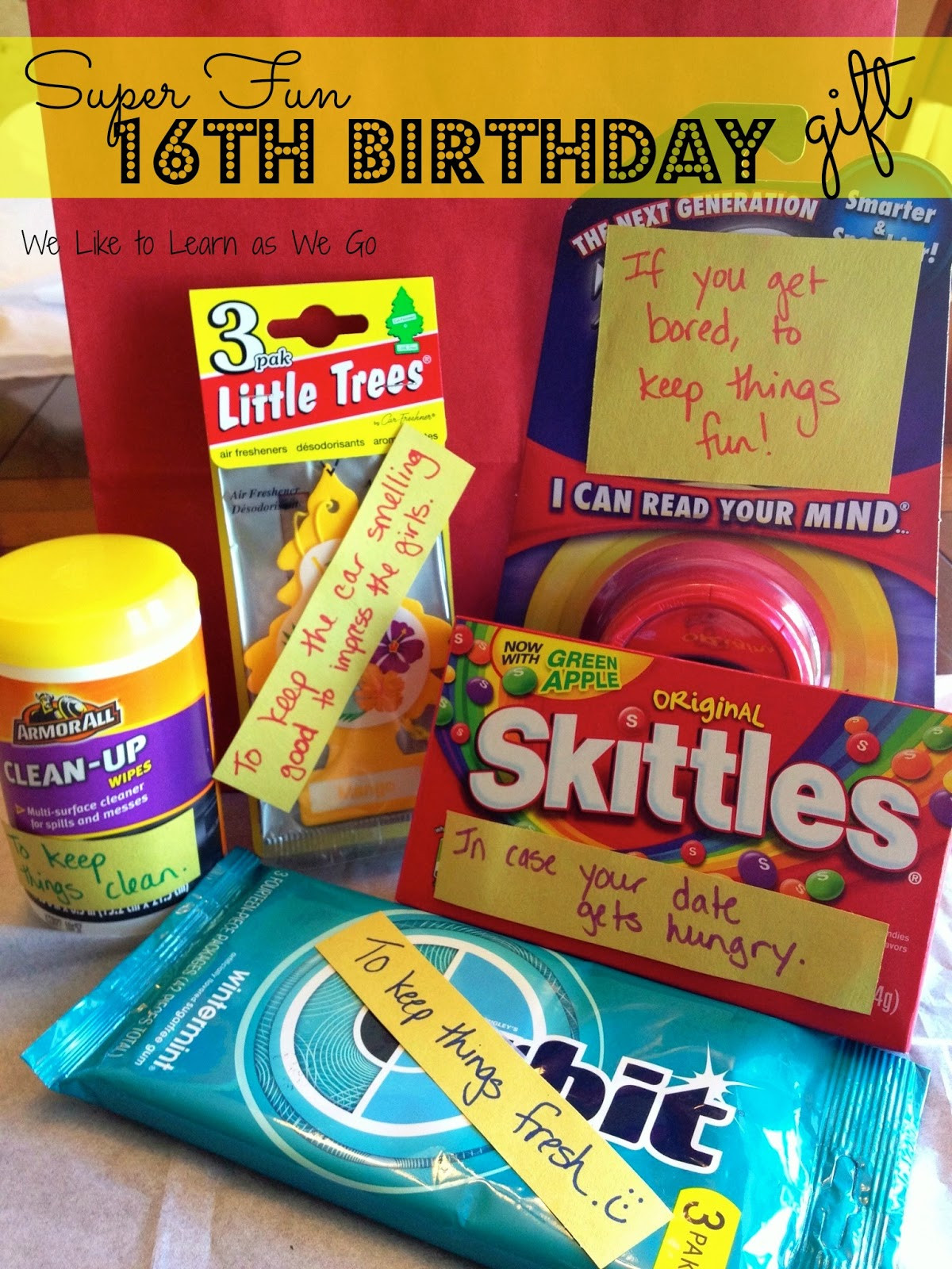 16Th Birthday Gift Ideas For Boys
 We Like to Learn as We Go Super Fun 16th Birthday Gift