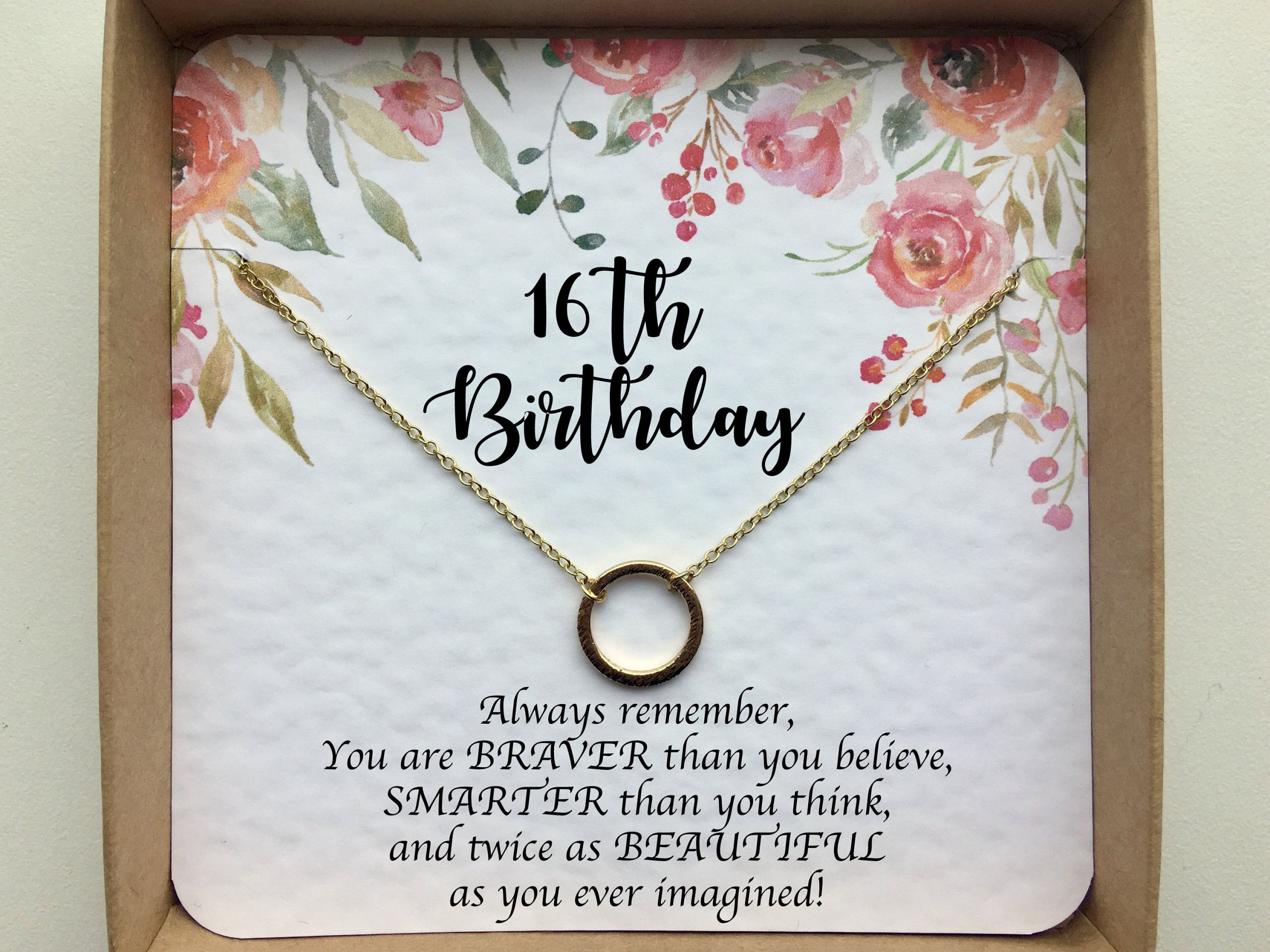 16Th Birthday Gift Ideas Girls
 16th birthday t girl Sweet 16 t Sweet 16 necklace