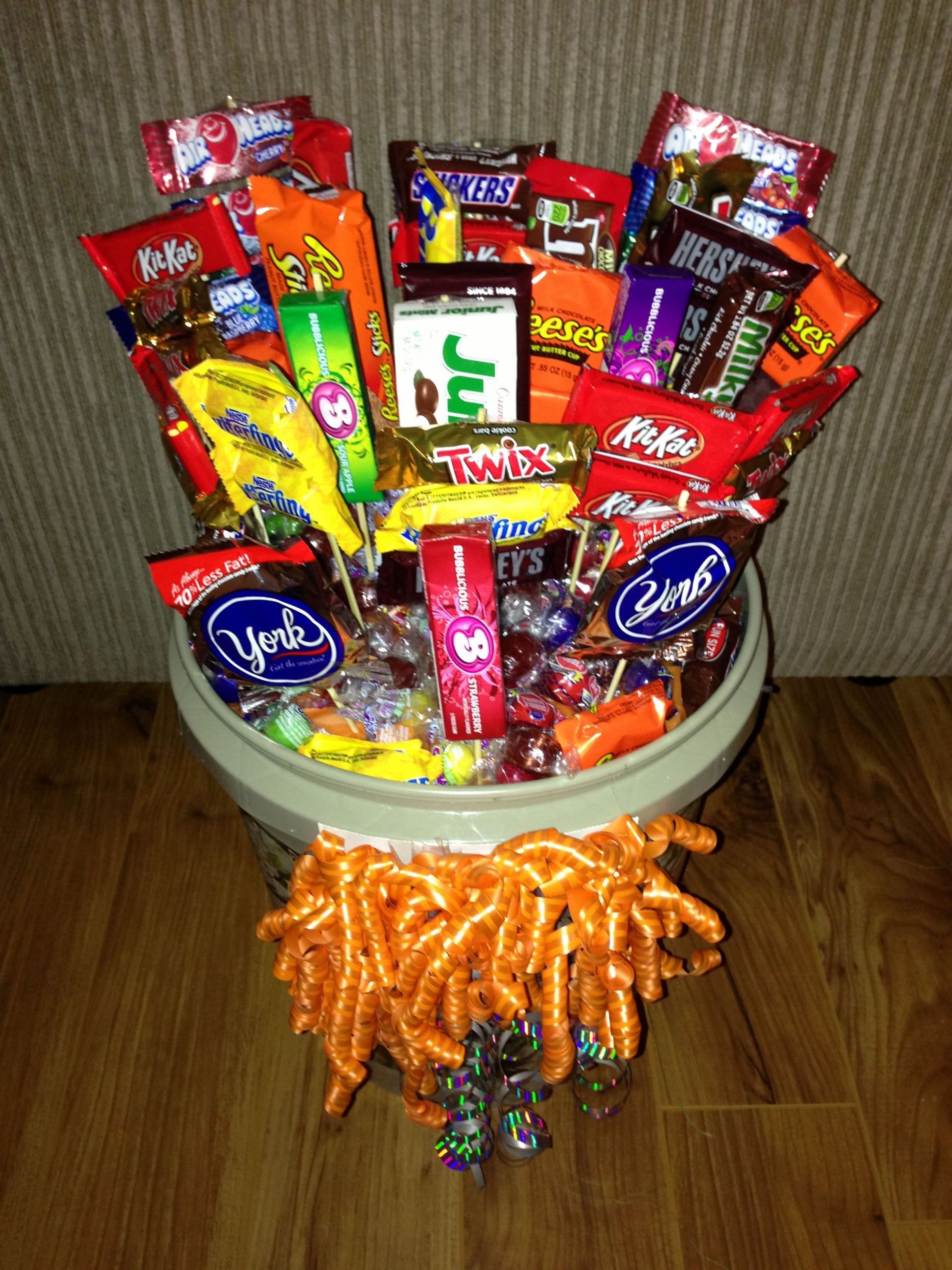 16th Birthday Gift Ideas
 I made this candy bouquet for my son for his 16th Birthday