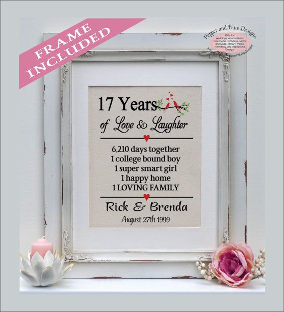17Th Wedding Anniversary Gift Ideas For Her
 17 Best images about Anniversary Gifts on Pinterest