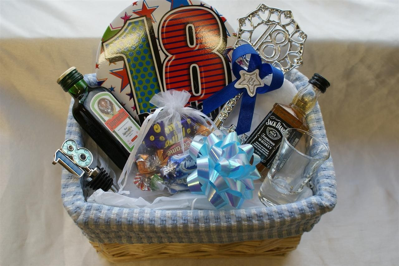18 Birthday Gift Ideas For Boys
 Personalised 18th Birthday Gift Basket for Boys
