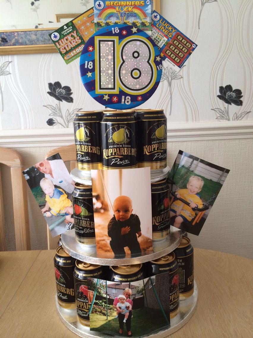 18 Birthday Gift Ideas For Boys
 18th birthday cider cake I made for my son