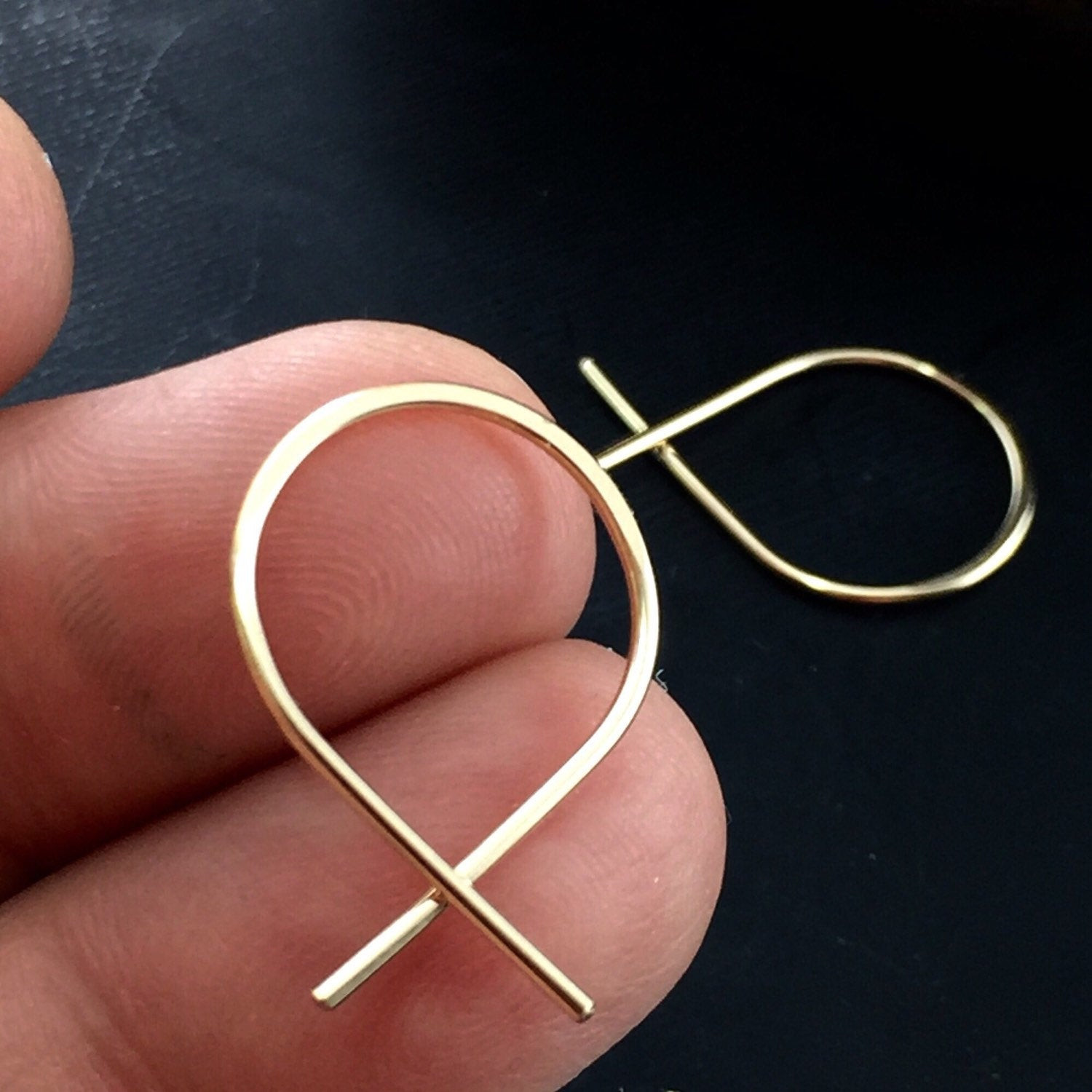 18 Gauge Earrings
 Small 18g Earrings thick wire Hoops 18 gauge Choose Metal