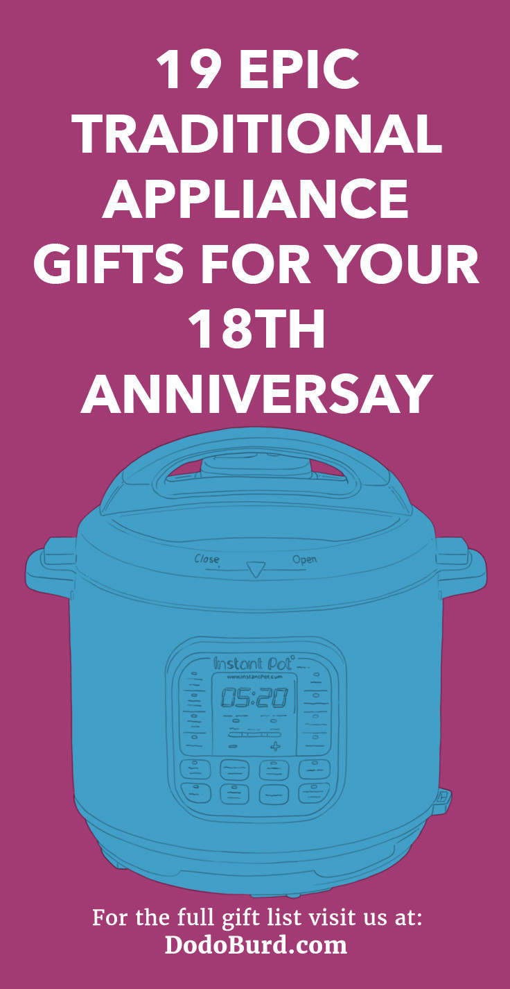 18Th Anniversary Gift Ideas
 19 Epic Traditional Appliance Gifts for Your 18th