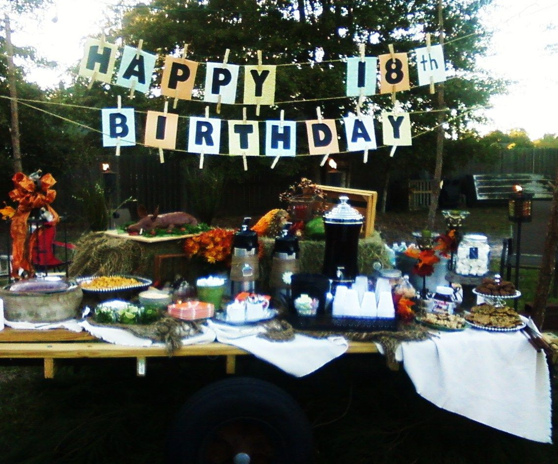 18Th Birthday Backyard Party Ideas
 My son s 18th Birthday Party Wagon