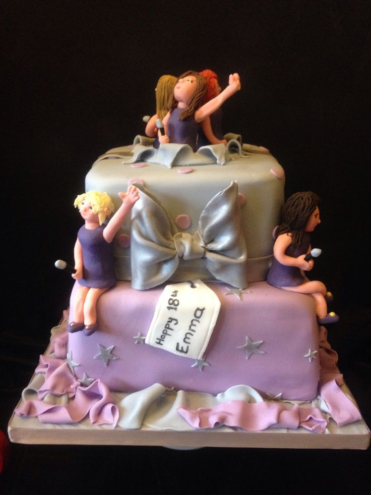 18Th Birthday Gift Ideas For Girls
 Girls aloud and presents cake Perfect for an 18th