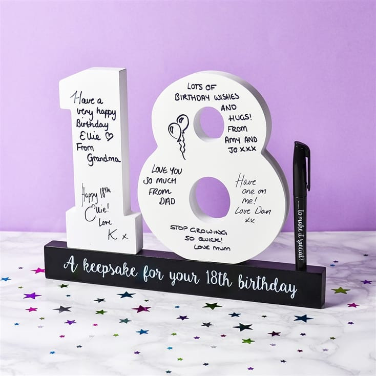 18Th Birthday Gift Ideas For Her
 18th Birthday Signature Numbers