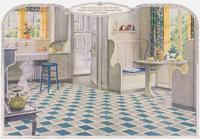 1920s Kitchen Flooring Beautiful 1924 Armstrong Linoleum Ad 1920s Kitchen Design Inspiration Of 1920s Kitchen Flooring 