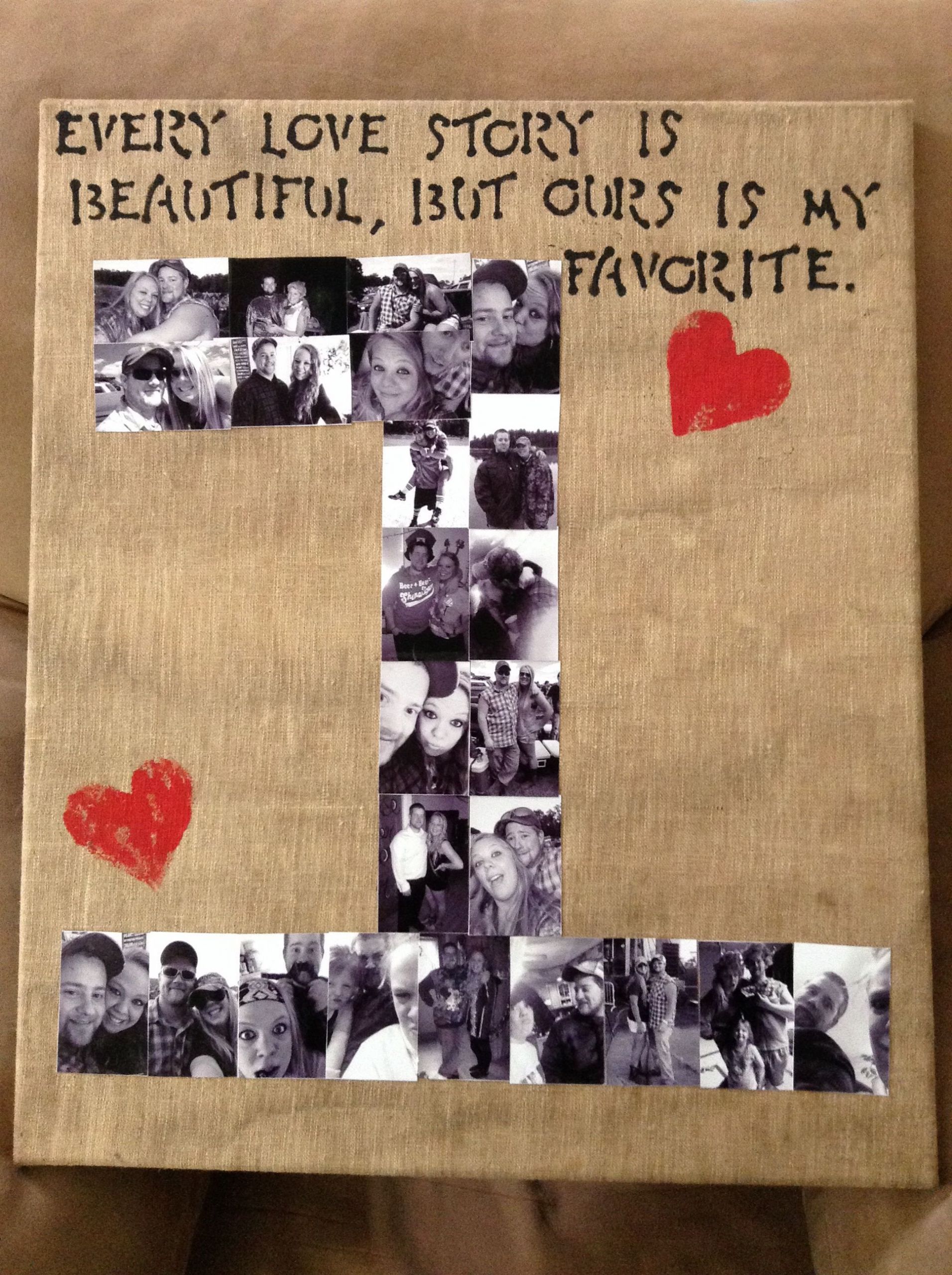 1St Anniversary Gift Ideas For Him
 e year anniversary t I made for my boyfriend I took