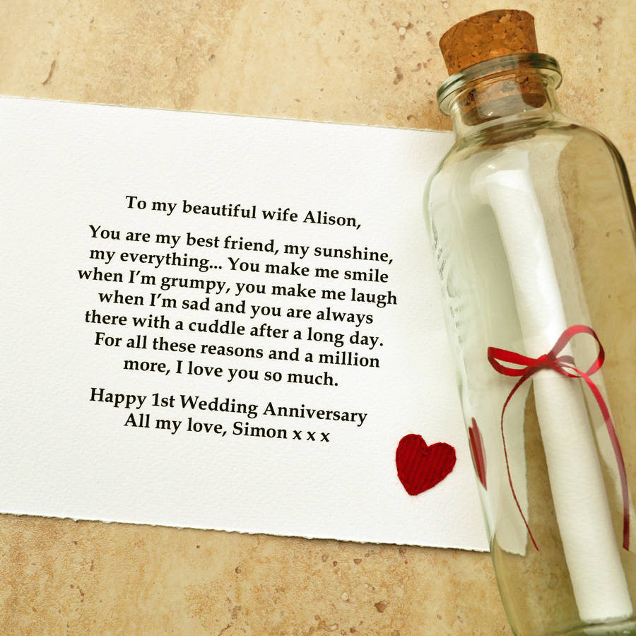 1St Anniversary Paper Gift Ideas
 best Friend Wedding Anniversary Gift By Jenny Arnott