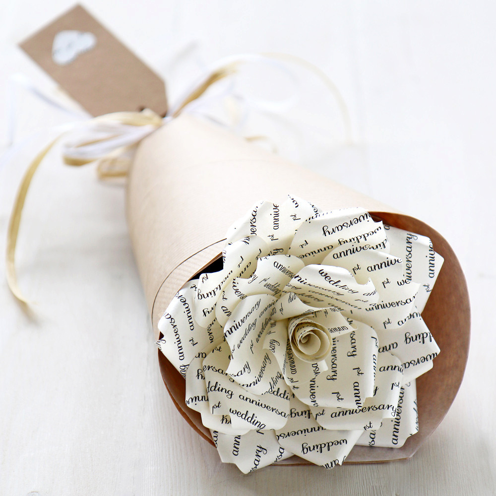 1St Anniversary Paper Gift Ideas
 1st Anniversary Paper Rose