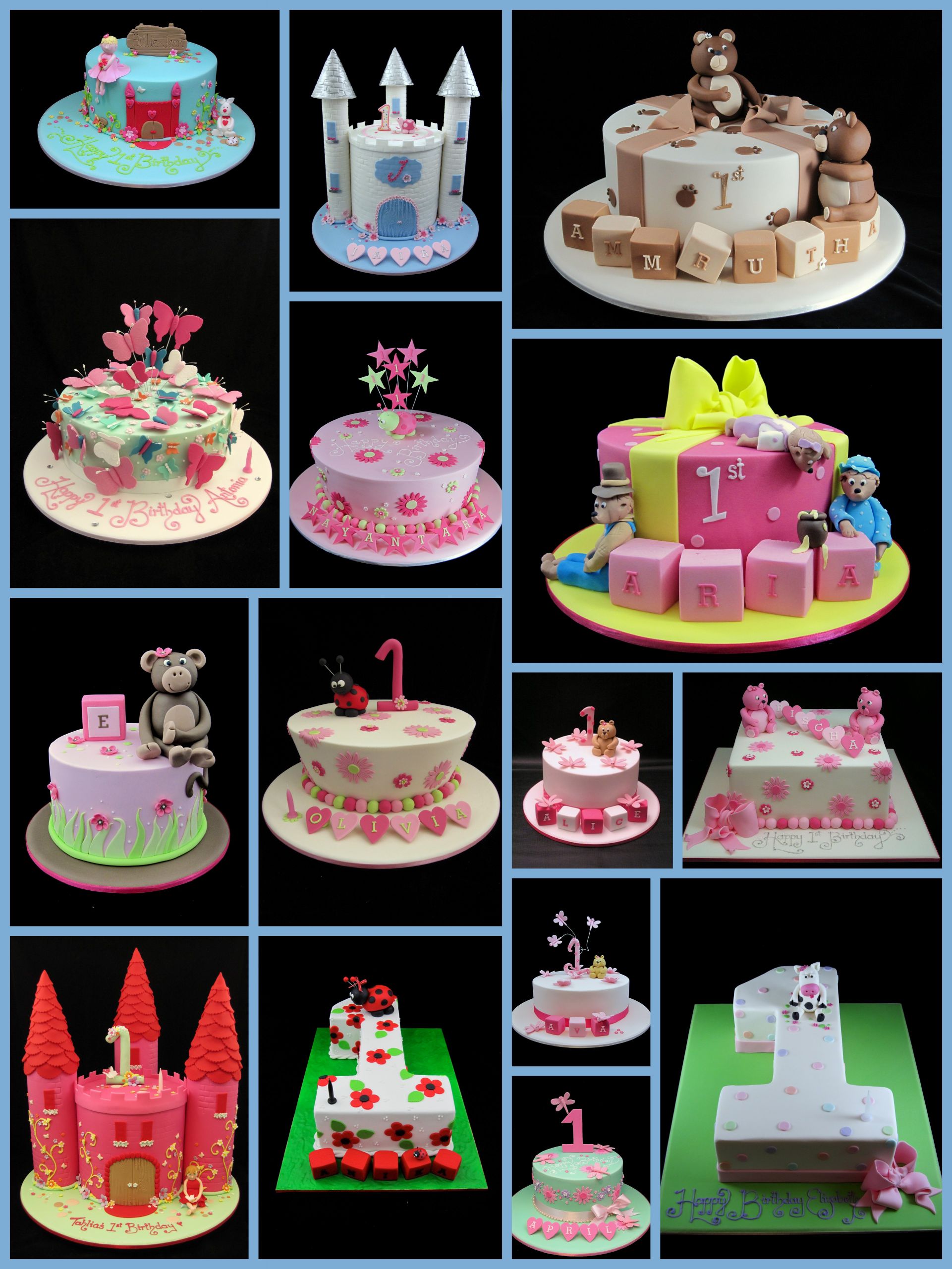 1st Birthday Cake Decorations
 castle cake