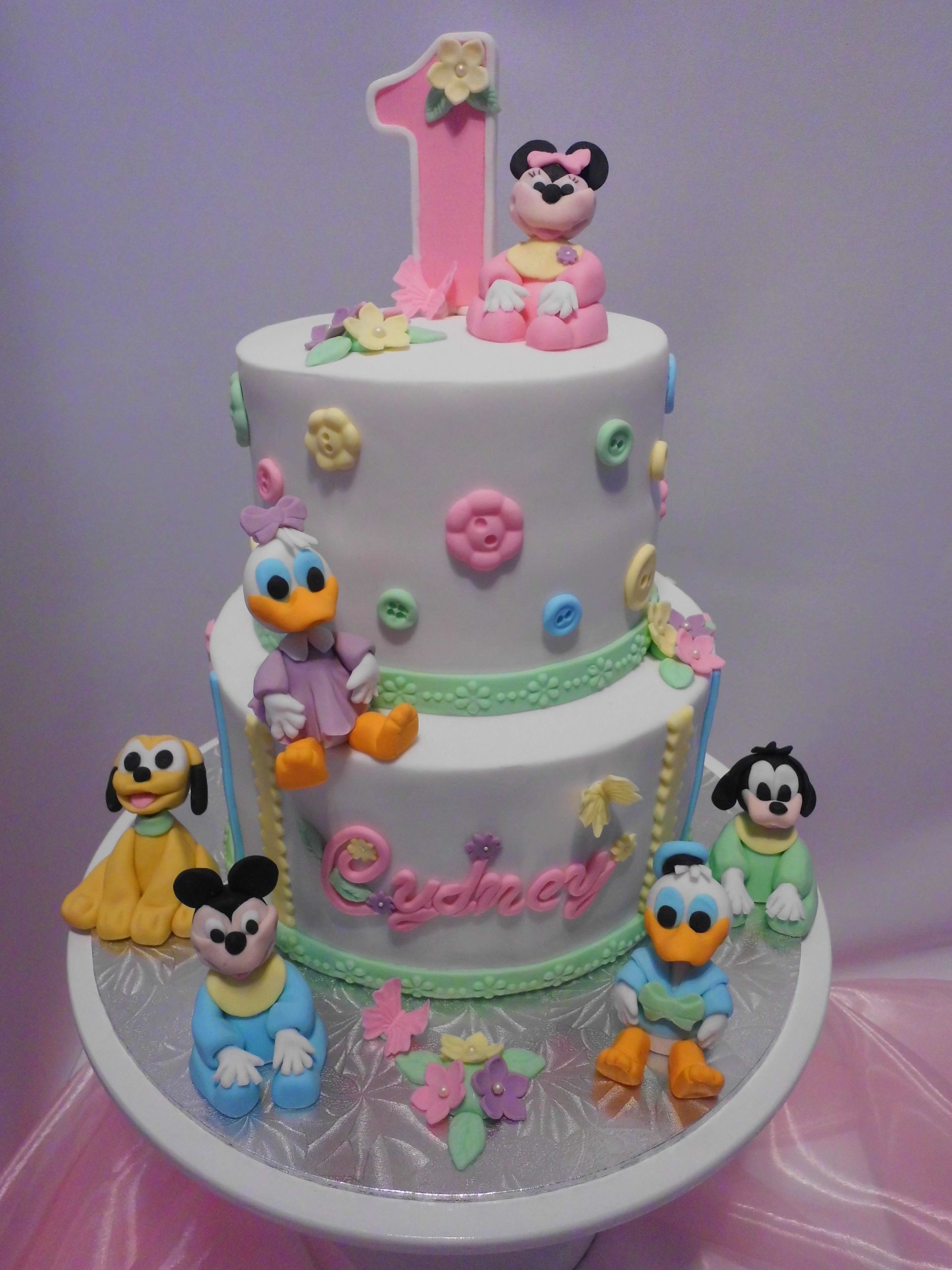 1st Birthday Cake
 Disney Babies First Birthday Cake CakeCentral
