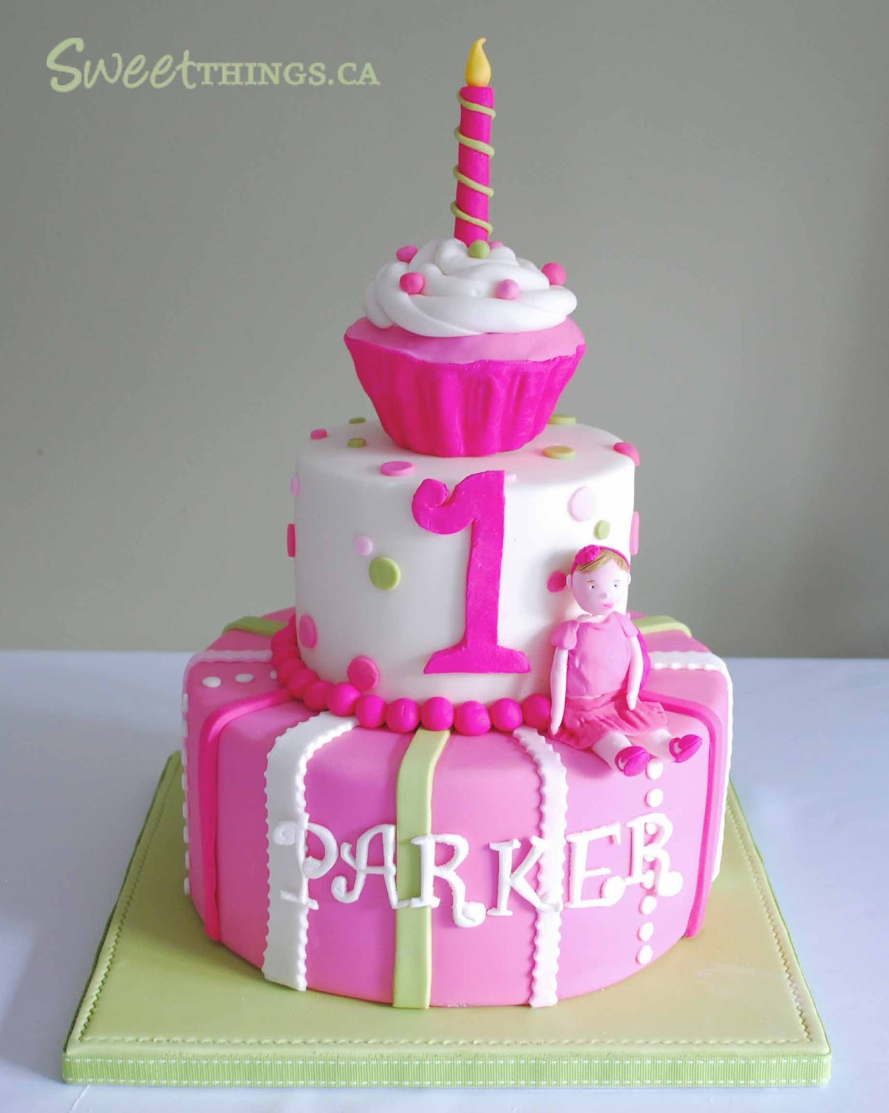 1st Birthday Cake Ideas
 SweetThings Colorful 1st Birthday Cake