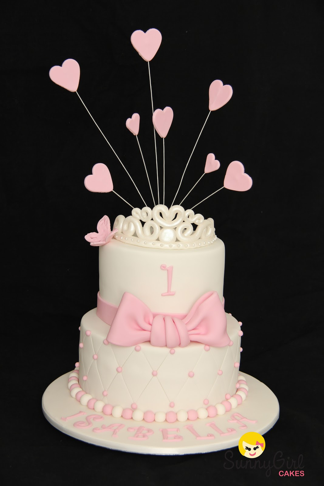 1st Birthday Cake Ideas For Girl
 Princess Isabella First Birthday