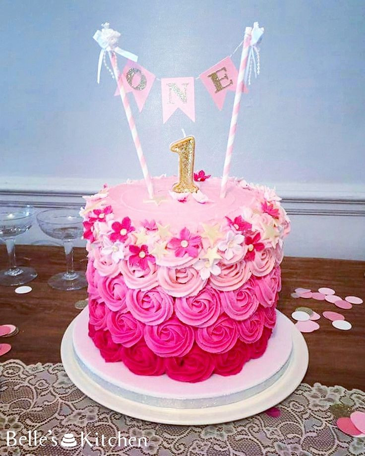 1st Birthday Cake Ideas For Girl
 The 25 best Girls first birthday cake ideas on Pinterest